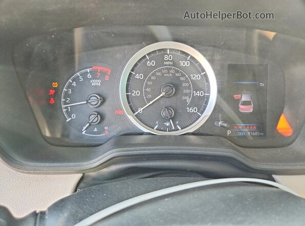5YFDPRAE4LP001173 2020 TOYOTA COROLLA Blue Вид щитка приладів