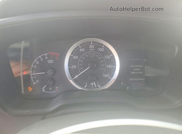 5YFEPMAE0MP211844 2021 TOYOTA COROLLA Red Instrument cluster view