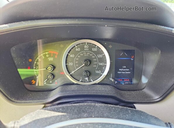 5YFEPMAE0MP265130 2021 TOYOTA COROLLA Silver ხელსაწყოთა პანელის ხედი