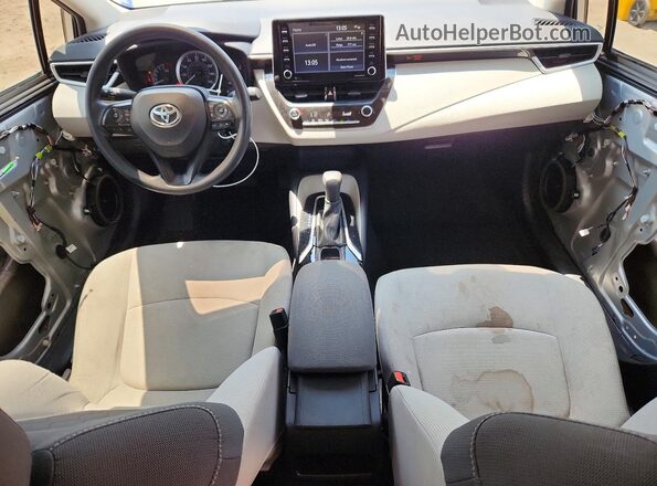 5YFEPMAE0MP265130 2021 TOYOTA COROLLA Silver წინა პანელის ხედი