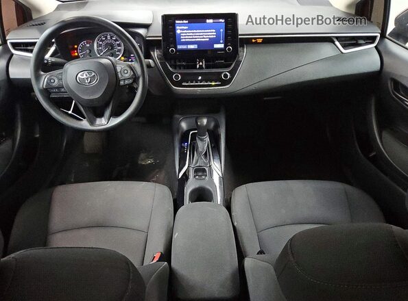 5YFEPMAE0NP296699 2022 TOYOTA COROLLA Red Dashboard view