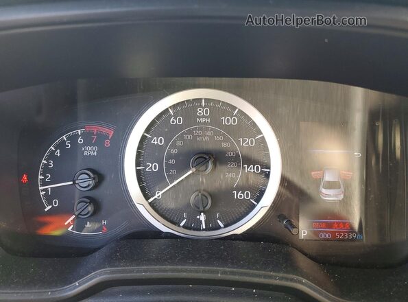 5YFEPMAE0NP302324 2022 TOYOTA COROLLA Gray Вид щитка приладів