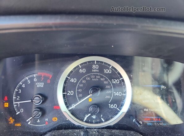 5YFEPMAE0NP306261 2022 TOYOTA COROLLA Black Instrument cluster view