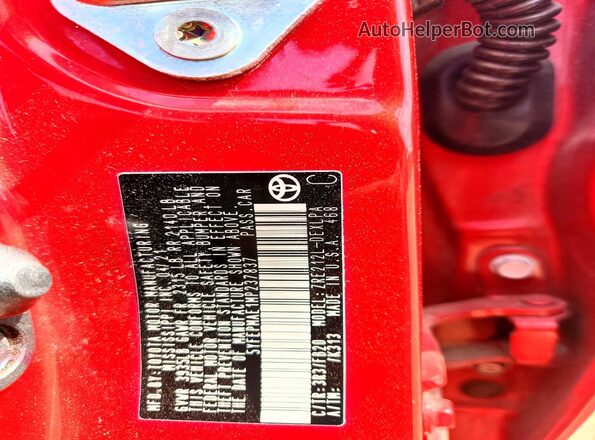 5YFEPMAE1MP237837 2021 TOYOTA COROLLA Red Շարժիչի բաժամունքի տեսք