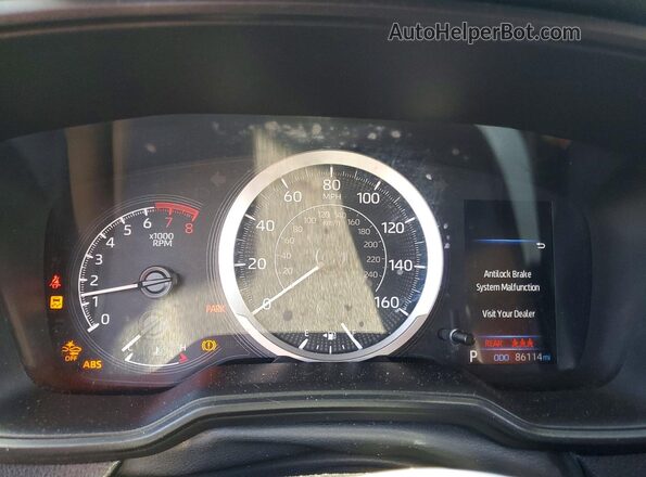 5YFEPMAE1NP287557 2022 TOYOTA COROLLA Black ხელსაწყოთა პანელის ხედი