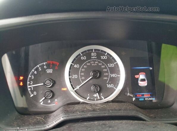 5YFEPMAE1NP352312 2022 TOYOTA COROLLA Blue Սարքավորումների վահանակի տեսք