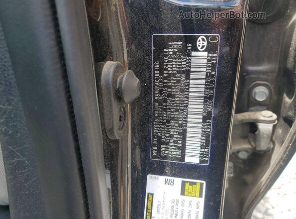 5YFEPMAE1NP387416 2022 TOYOTA COROLLA Black Widok naklejki z numerem VIN