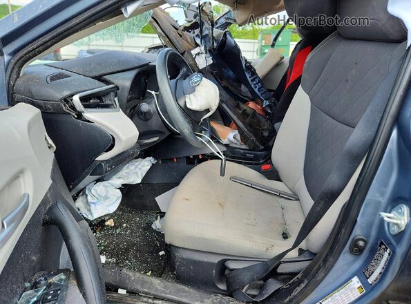 5YFEPMAE2MP169645 2021 TOYOTA COROLLA Blue Вид салону спереду