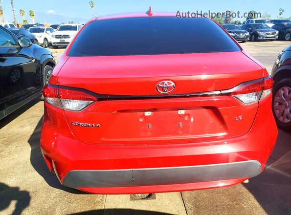 5YFEPMAE2MP186915 2021 TOYOTA COROLLA Красный Вид сзади