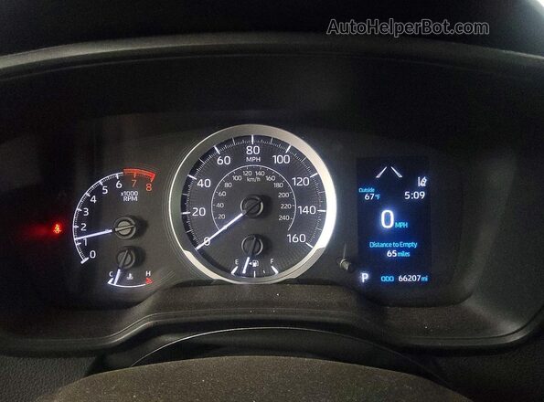 5YFEPMAE2MP186915 2021 TOYOTA COROLLA Красный Вид щитка приборов