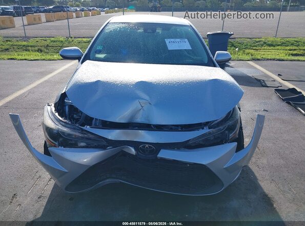 5YFEPMAE2MP205687 2021 TOYOTA COROLLA Silver Instrument cluster view