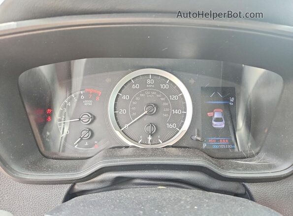 5YFEPMAE2MP222182 2021 TOYOTA COROLLA Silver Instrument cluster view