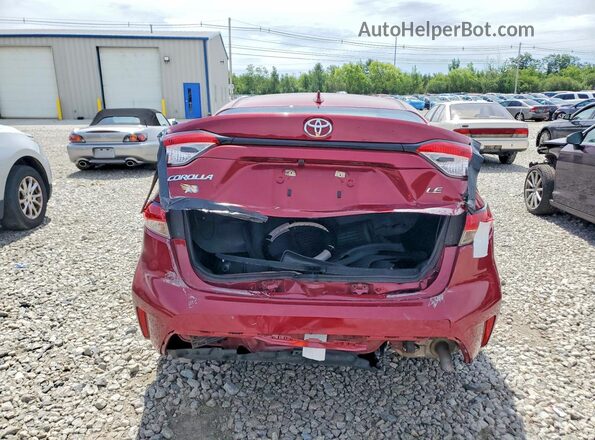 5YFEPMAE2NP275532 2022 TOYOTA COROLLA Red Widok z tyłu