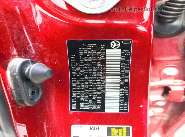 5YFEPMAE2NP275532 2022 TOYOTA COROLLA Red Widok komory silnika