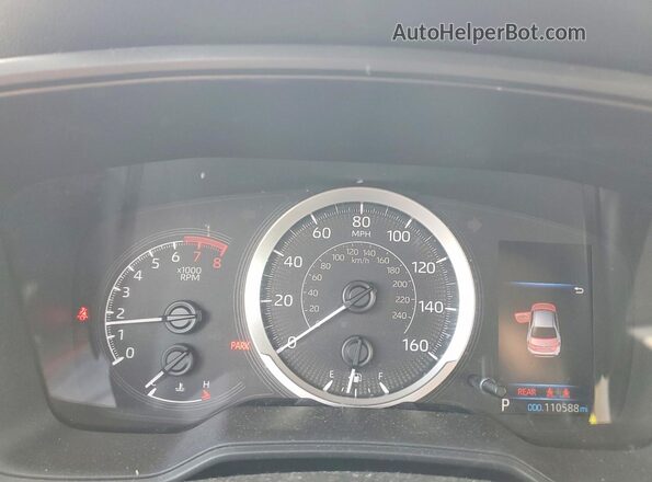 5YFEPMAE2NP275532 2022 TOYOTA COROLLA Red Widok zestawu wskaźników