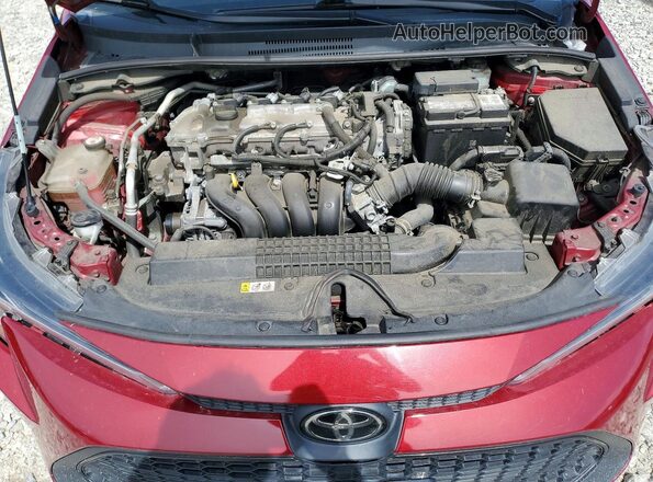 5YFEPMAE2NP275532 2022 TOYOTA COROLLA Red Widok wnętrza z tyłu