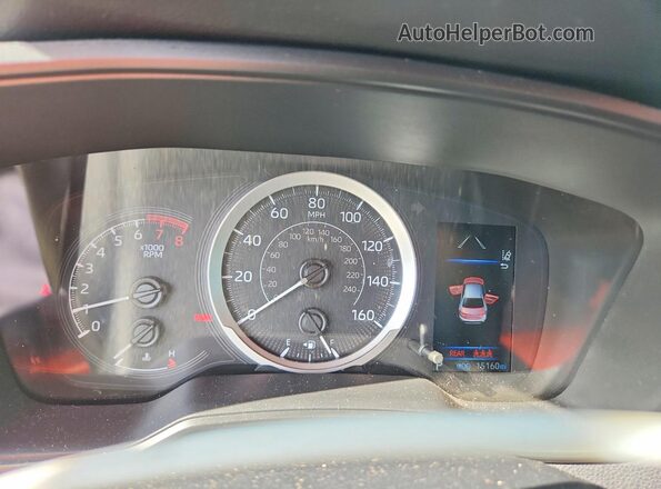 5YFEPMAE2NP314247 2022 TOYOTA COROLLA Silver Instrument cluster view