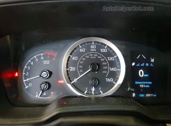5YFEPMAE2NP324230 2022 TOYOTA COROLLA Black Vista del cuadro de instrumentos