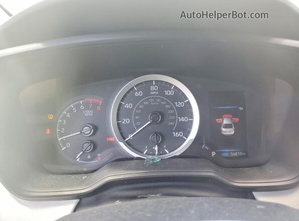 5YFEPMAE2NP339777 2022 TOYOTA COROLLA Silver Вид щитка приладів