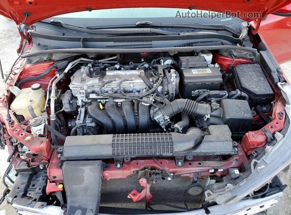 5YFEPMAE3MP166737 2021 TOYOTA COROLLA Red Vista interior trasera