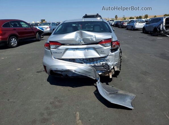 5YFEPMAE3MP183568 2021 TOYOTA COROLLA Silver Вид ззаду