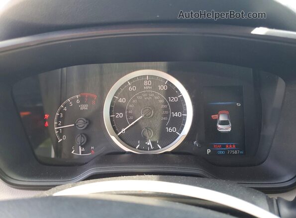 5YFEPMAE3MP211675 2021 TOYOTA COROLLA Blue Вид щитка приладів