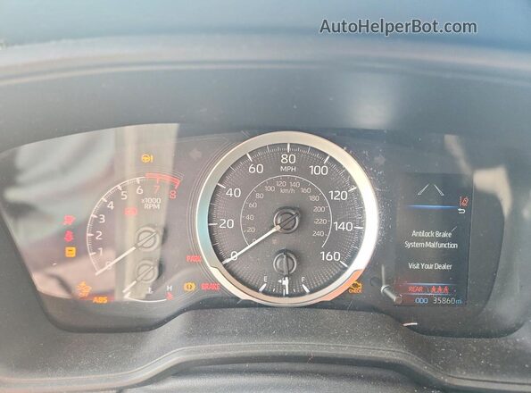 5YFEPMAE3MP224135 2021 TOYOTA COROLLA Серебряный Вид щитка приборов