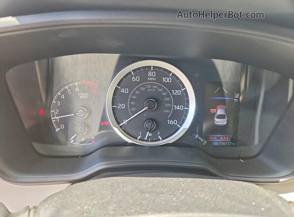 5YFEPMAE3NP294414 2022 TOYOTA COROLLA White ხელსაწყოთა პანელის ხედი