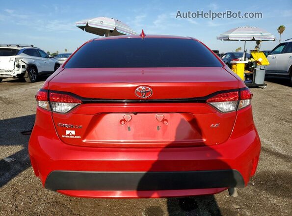 5YFEPMAE4MP195793 2021 TOYOTA COROLLA Red უკანა ხედი