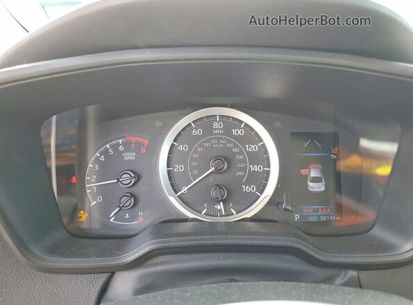 5YFEPMAE4MP228565 2021 TOYOTA COROLLA Black Instrument cluster view