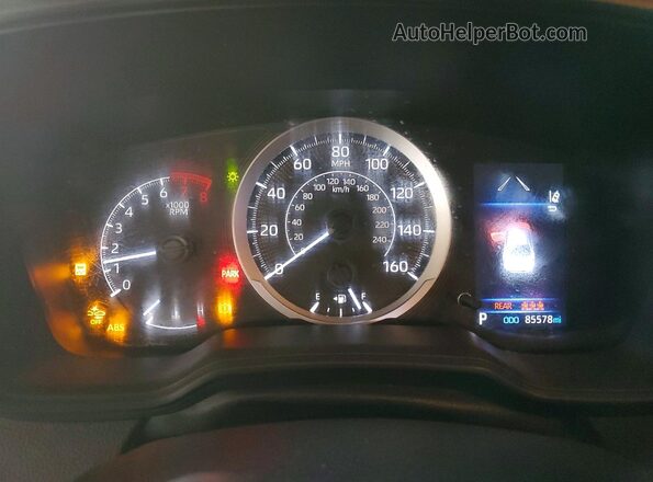 5YFEPMAE4NP273586 2022 TOYOTA COROLLA Silver Instrument cluster view