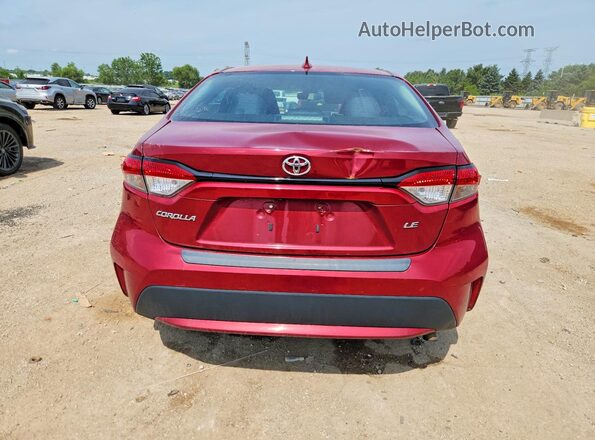 5YFEPMAE4NP319420 2022 TOYOTA COROLLA Red Հետևի տեսք