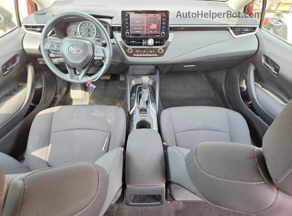 5YFEPMAE4NP319420 2022 TOYOTA COROLLA Red Առջևի վահանակի տեսք