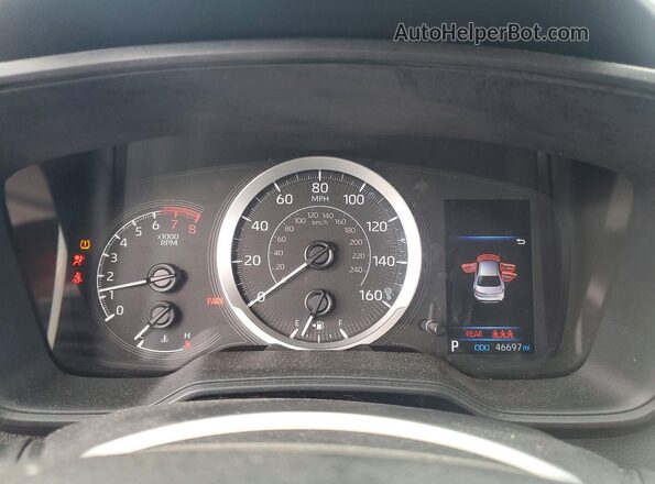 5YFEPMAE4NP358217 2022 TOYOTA COROLLA Black Вид щитка приладів