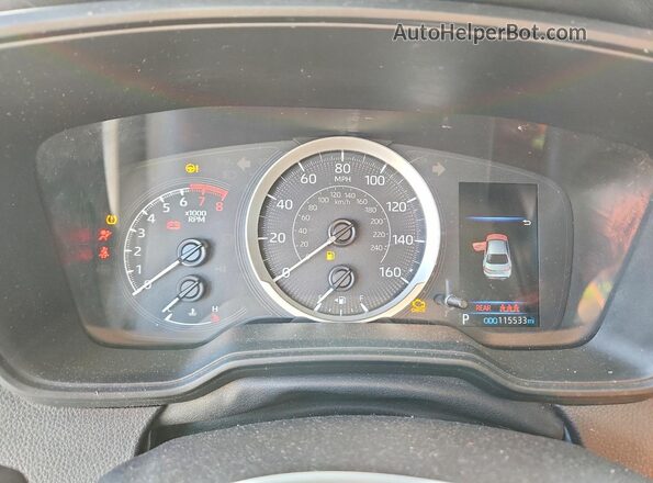 5YFEPMAE4NP359450 2022 TOYOTA COROLLA Silver Instrument cluster view