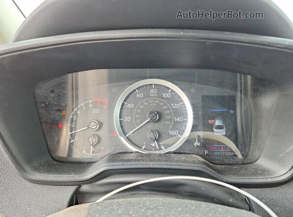 5YFEPMAE4NP392352 2022 TOYOTA COROLLA White Vista del cuadro de instrumentos