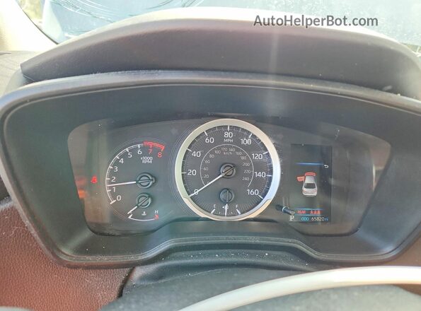 5YFEPMAE5MP180719 2021 TOYOTA COROLLA Silver Instrument cluster view
