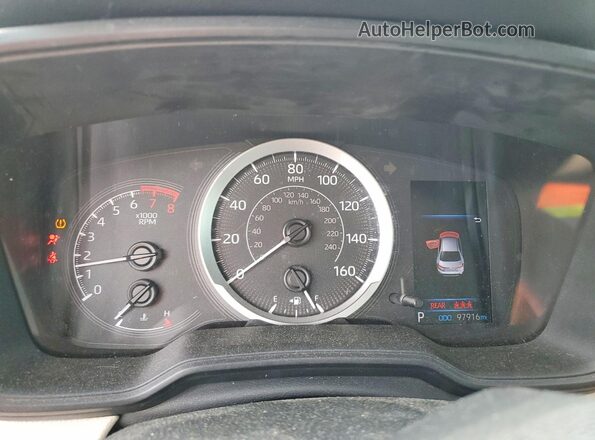 5YFEPMAE5MP231409 2021 TOYOTA COROLLA Red Vista del cuadro de instrumentos