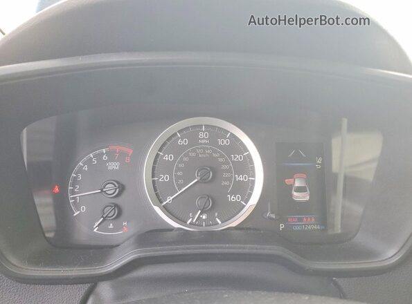 5YFEPMAE6MP177585 2021 TOYOTA COROLLA Black Instrument cluster view