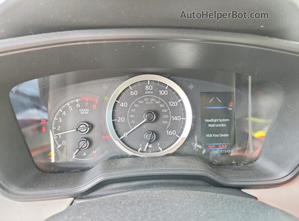 5YFEPMAE6NP320665 2022 TOYOTA COROLLA Черный Вид щитка приборов