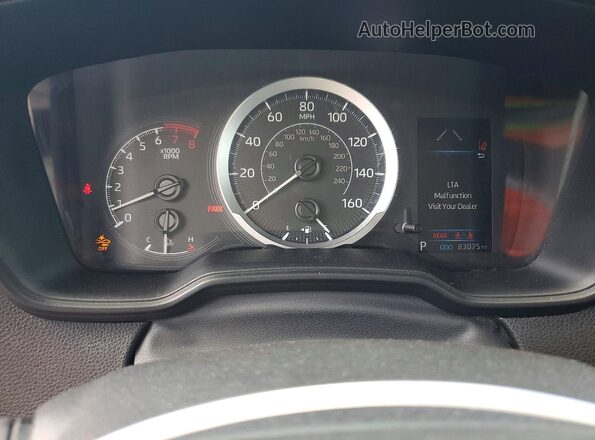 5YFEPMAE7MP184173 2021 TOYOTA COROLLA Charcoal Սարքավորումների վահանակի տեսք