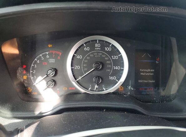 5YFEPMAE7MP185212 2021 TOYOTA COROLLA Silver Vista del cuadro de instrumentos