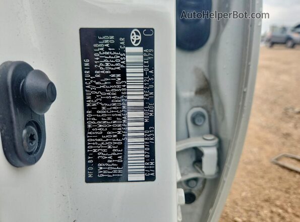 5YFEPMAE7MP226843 2021 TOYOTA COROLLA Белый Вид подкапотного пространства