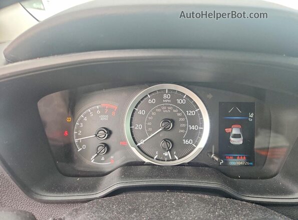 5YFEPMAE7MP226843 2021 TOYOTA COROLLA Белый Вид щитка приборов
