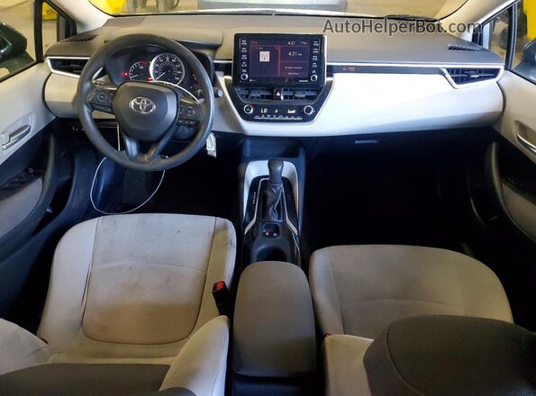 5YFEPMAE7MP235025 2021 TOYOTA COROLLA Blue Вид панелі приладів