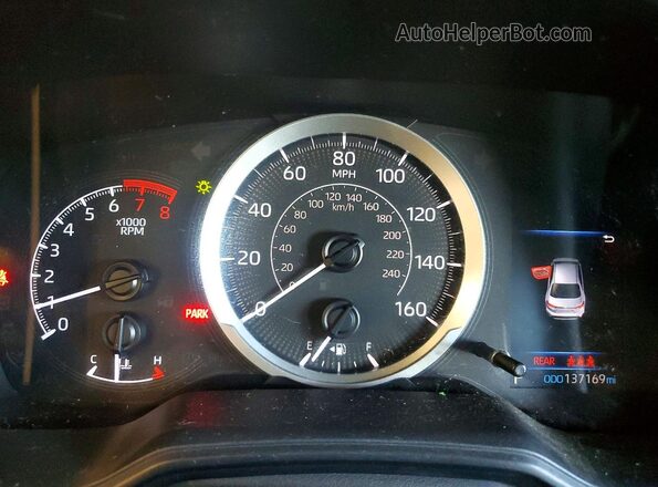 5YFEPMAE7MP235025 2021 TOYOTA COROLLA Blue Вид щитка приладів