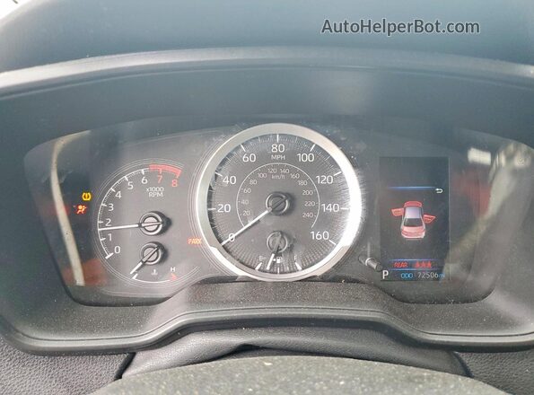 5YFEPMAE7NP294593 2022 TOYOTA COROLLA Фиолетовый Вид щитка приборов
