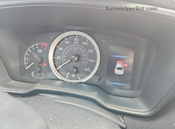 5YFEPMAE7NP311666 2022 TOYOTA COROLLA Silver Vista del cuadro de instrumentos