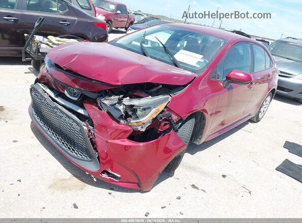 5YFEPMAE7NP324045 2022 TOYOTA COROLLA Бордовый Передняя левая четверть