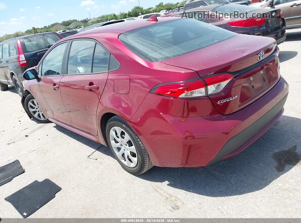 5YFEPMAE7NP324045 2022 TOYOTA COROLLA Бордовый Задняя левая четверть